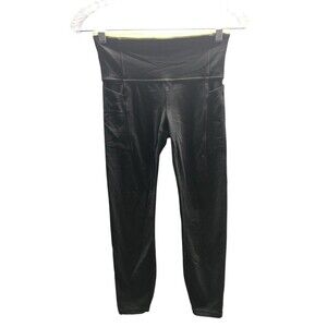 Athleta Yoga Pants Women's Size XS Gray Stretch Athletic Perforated